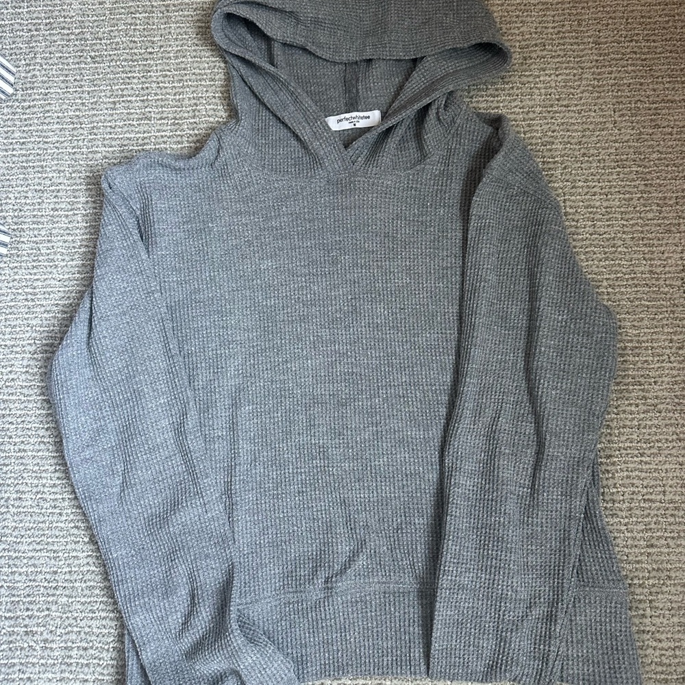 Perfectwhitetee Gray Classic Hoodie Sweatshirt